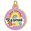 Rescue Baby Purple Dog Tag