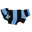 Big Fish Greyhound Sleeveless Tweater in blue fat stripes, product view
