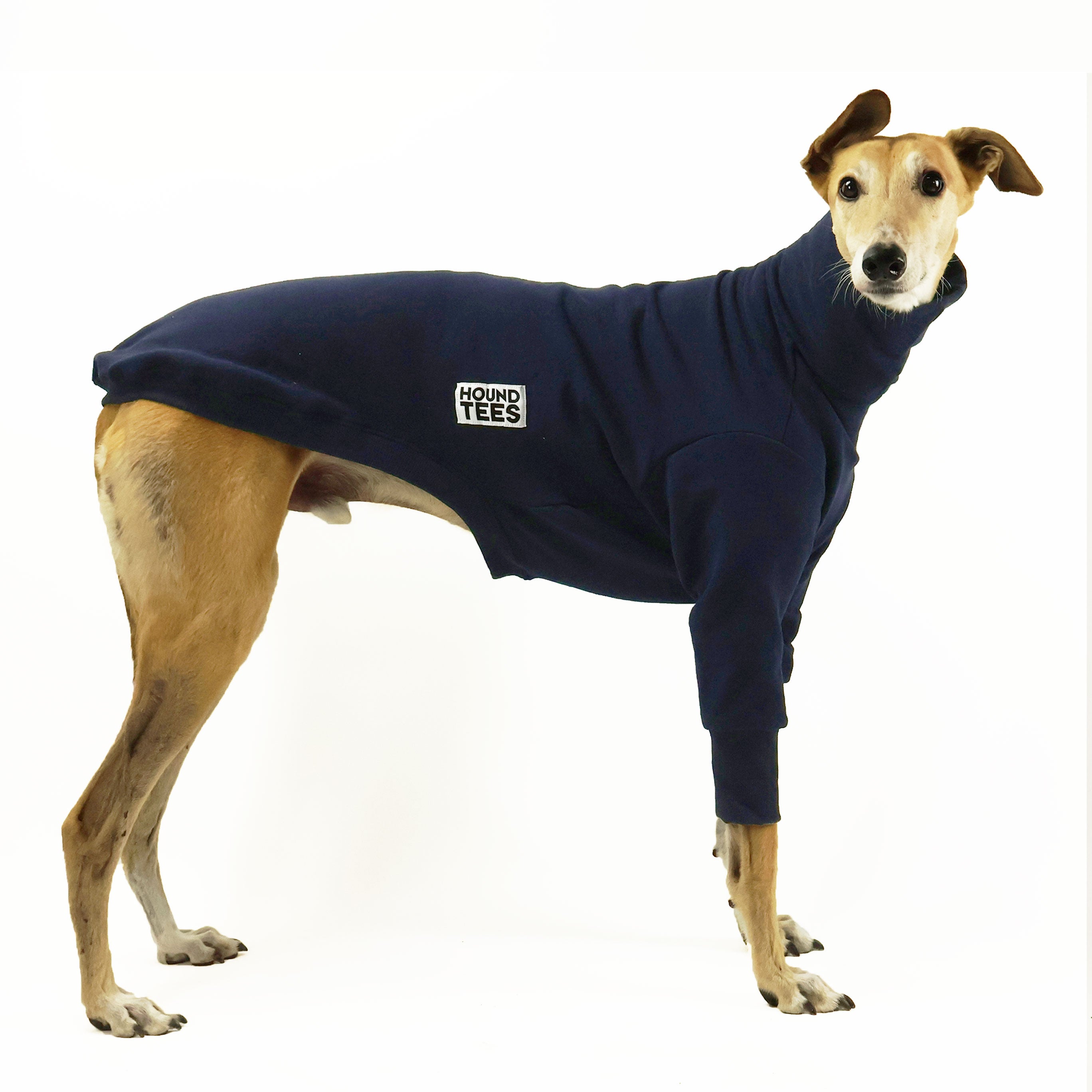 Greyhound Sweater - Navy | Hound-Tees – Hound-Tees®