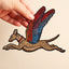 House of Hawks "Bright Wing Flying Hound" Fabric Patch