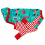 Candy Cane Greyhound Long Sleeve Tee – edited flat lay product photograph on white background