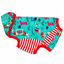 Candy Cane Greyhound Sleeveless Tee – edited flat lay product photograph on white background