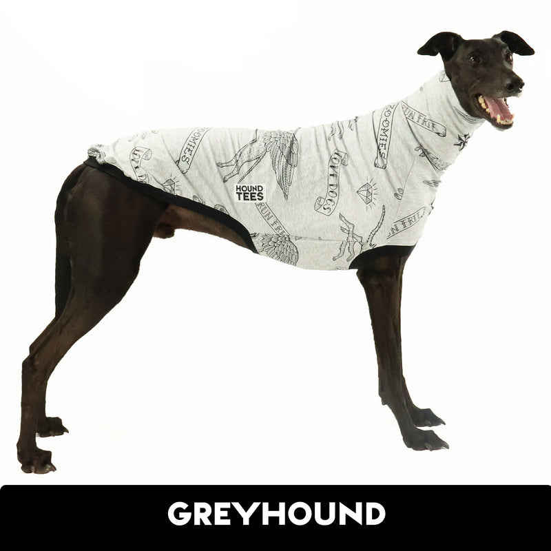 Love Dogs Grey Greyhound Sleeveless Tweater