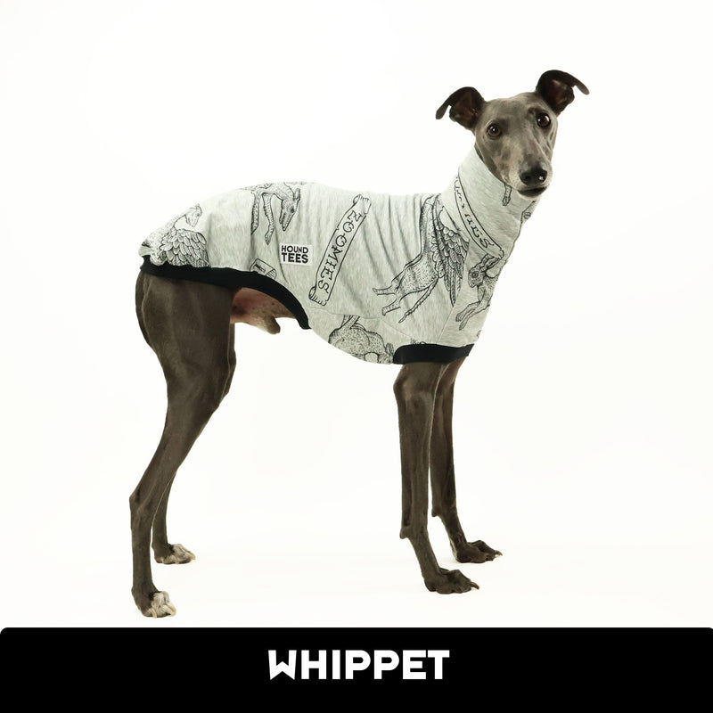 Love Dogs Grey Whippet Sleeveless Tweater