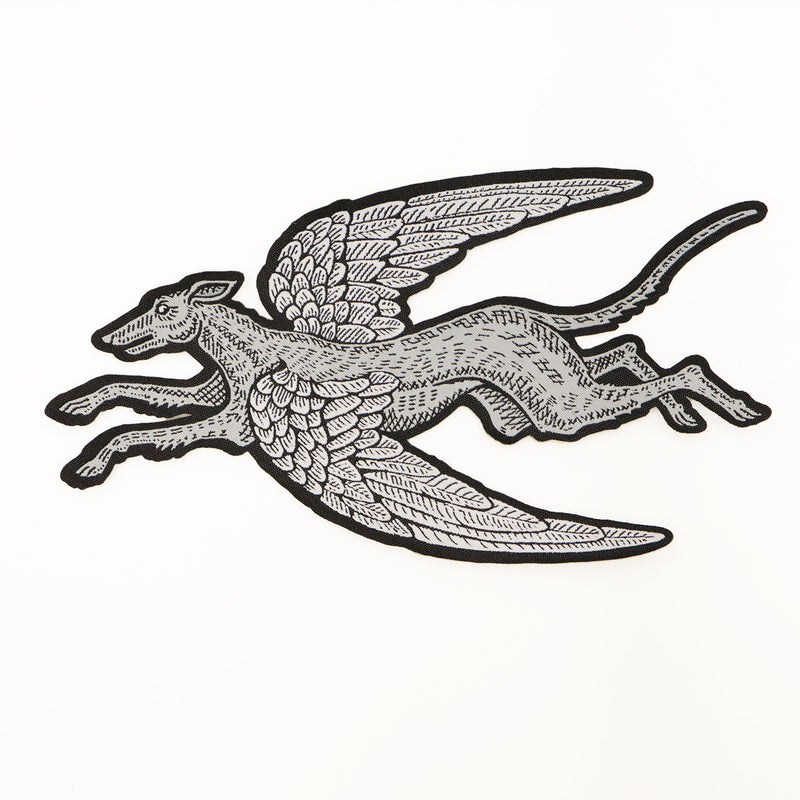 House of Hawks Flying Hound Fabric Patch