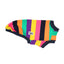 Allsorts Iggy Sleeveless Hound-Tee flat lay with colourful stripes and navy trim