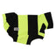 Big Lebowski Whippet Sleeveless Tweater in lime green fat stripes, second product view