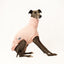 Peach Pawfect Whippet Quilted Sleeveless Sweater