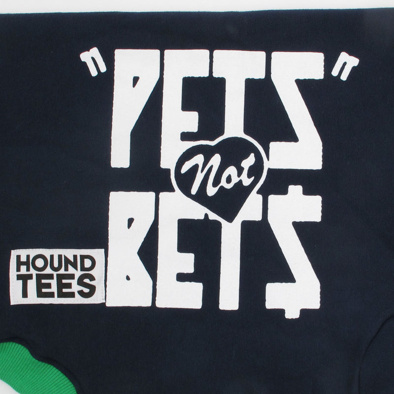 Pets Not Bets Navy Greyhound Sweater