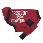Rescued Not Retired Maroon Greyhound Sweater