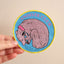 House of Hawks "Neon Snooze Hound" Fabric Patch