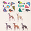 Dress Your Hound Magnet Sheet | Whippet + Iggy