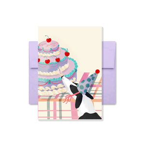 Bryony Moss Albert and the Cake Greeting Card