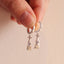 Silver Worried Whippet x Milly Grace Charm Huggie Earrings